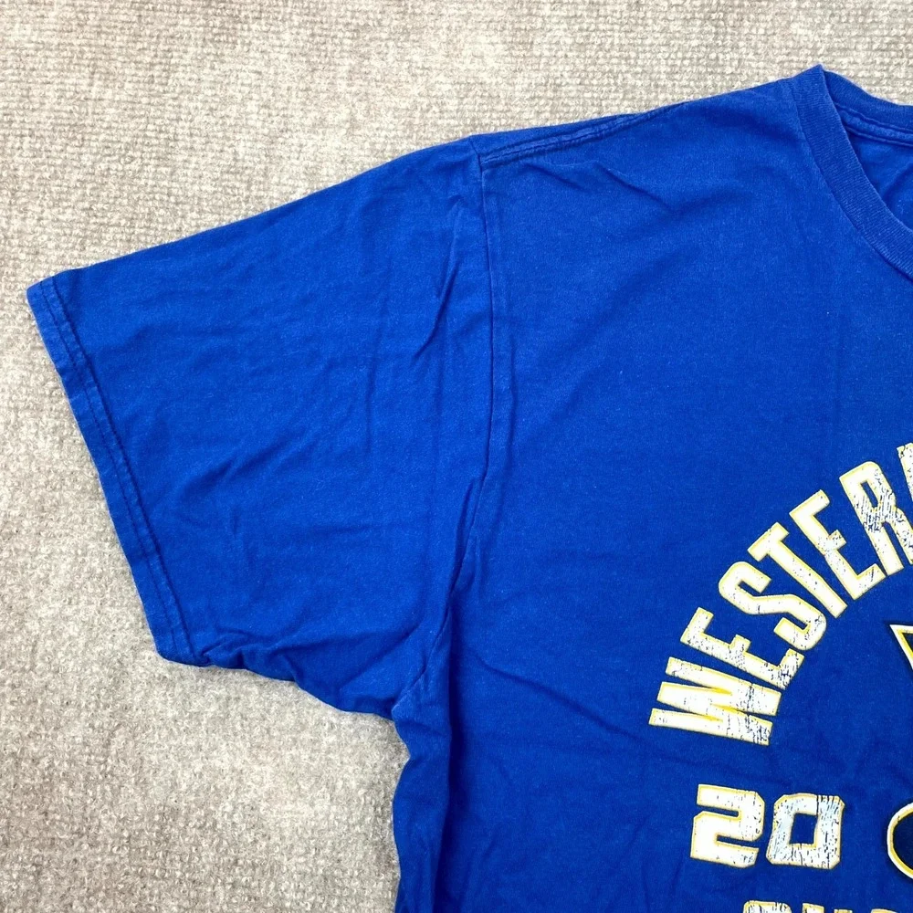 Fanatics Shirt Men L Blue St. Louis Blues NHL Ice Hockey Western Conference 2019